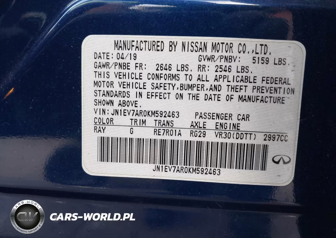 2019 Infiniti Q50 3.0T Signature Edition VIN:JN1EV7AR0KM592463 - 9