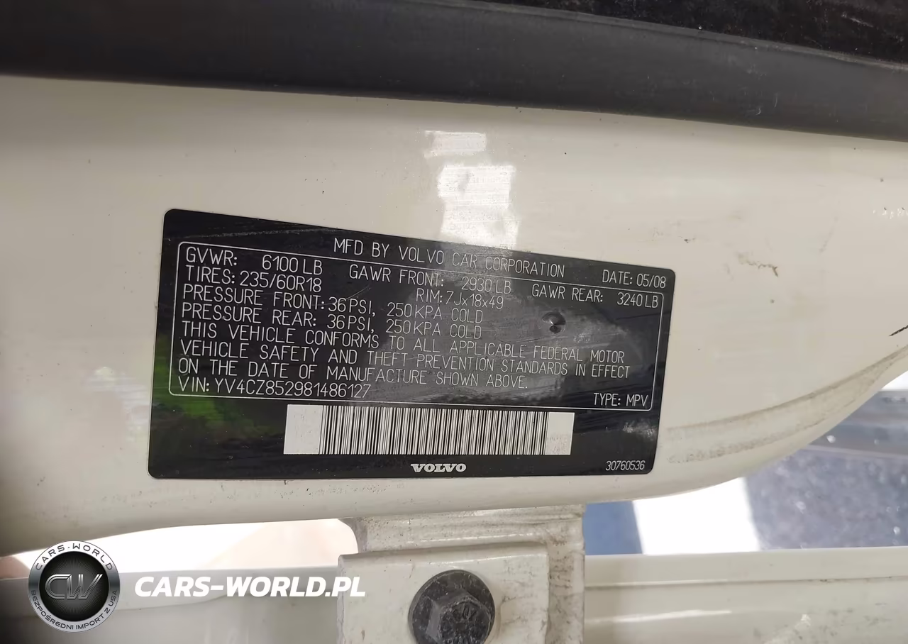2008 Volvo Xc90 V8 VIN:YV4CZ852981486127 - 9