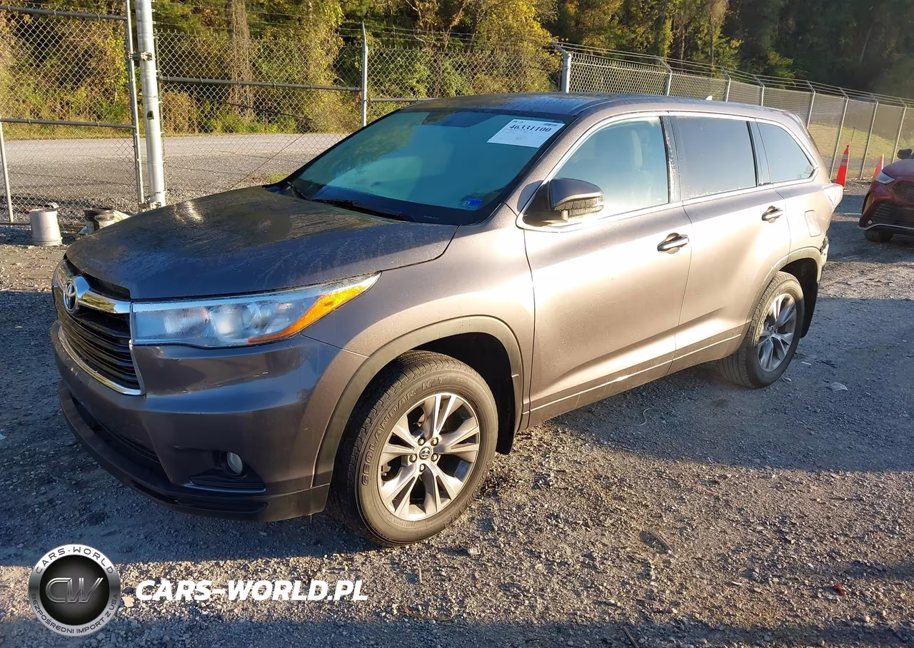 2016 Toyota Highlander Le Plus V6 VIN:5TDBKRFH4GS236906 - 2