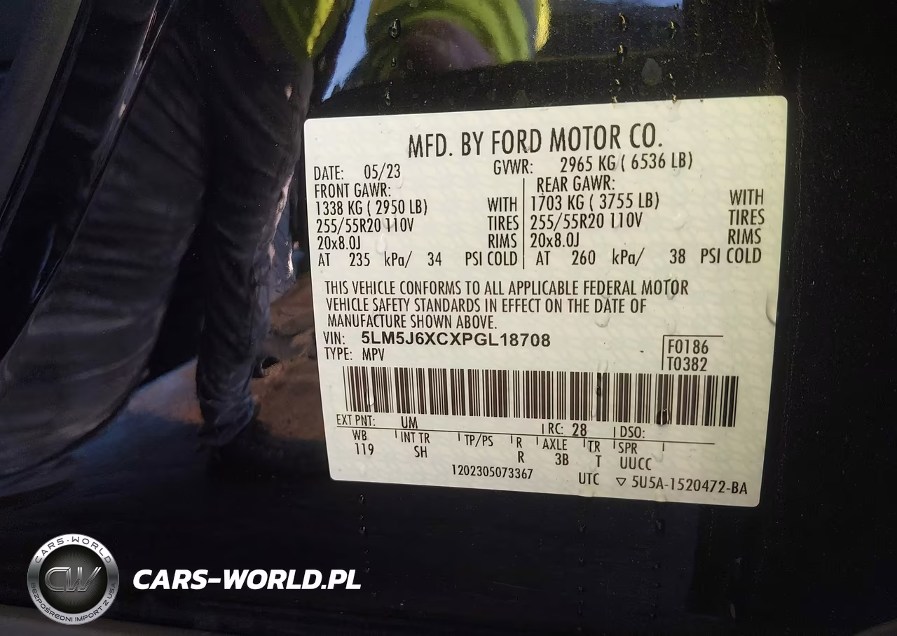 2023 Lincoln Aviator Standard VIN:5LM5J6XCXPGL18708 - 9