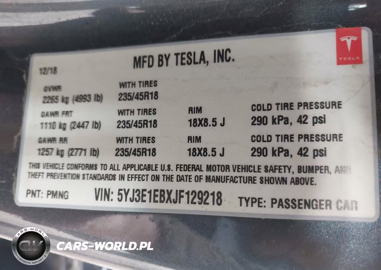 2018 Tesla Model 3 Long Range-Performance VIN:5YJ3E1EBXJF129218 - 9