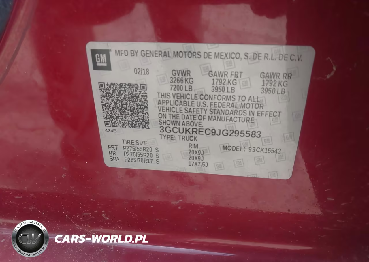 2018 Chevrolet Silverado 1500 2Lt VIN:3GCUKREC9JG295583 - 9