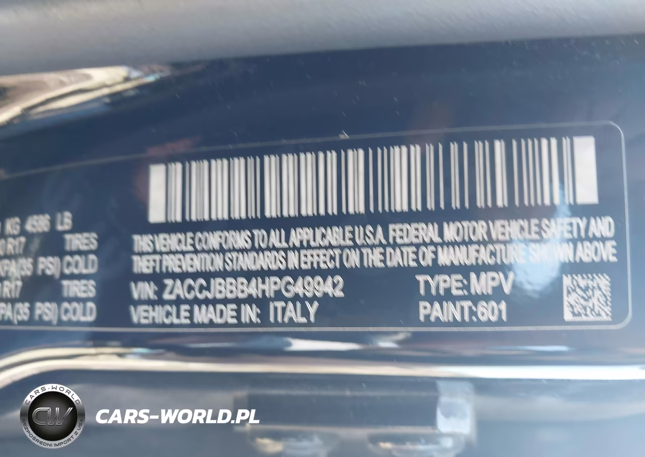 2017 Jeep Renegade Latitude 4X4 VIN:ZACCJBBB4HPG49942 - 9