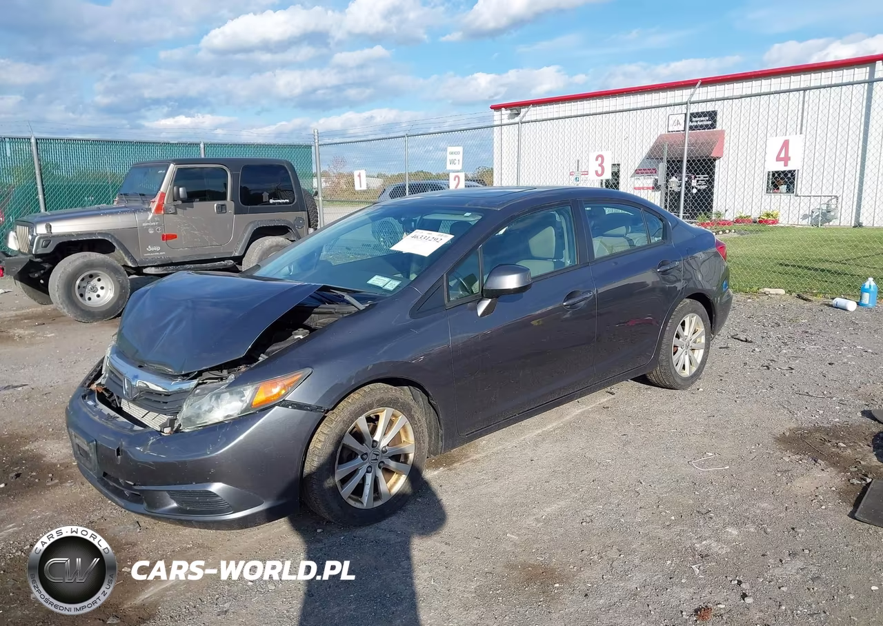 2012 Honda Civic Ex-L VIN:2HGFB2F95CH307784 - 2