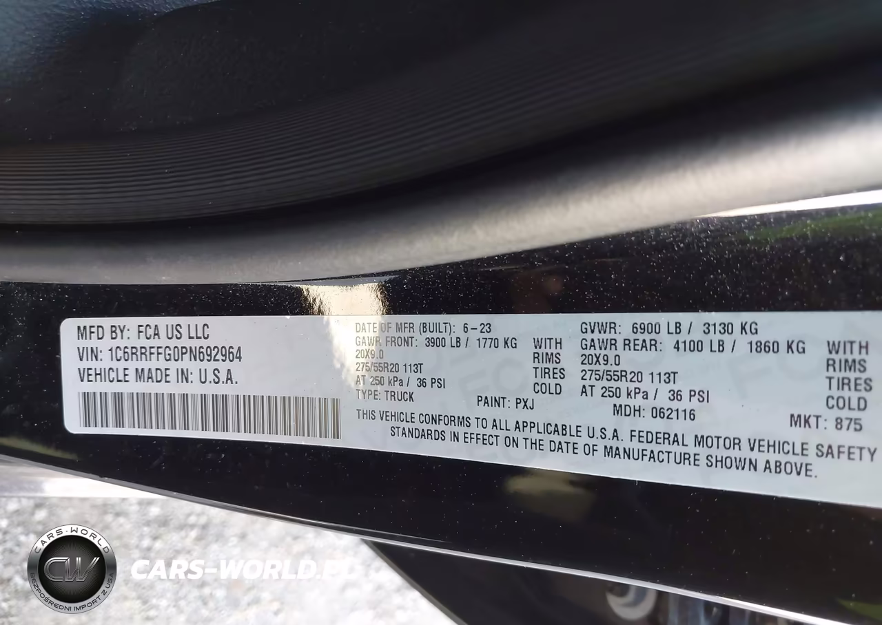 2023 Ram 1500 Big Horn 4X4 5'7 Box VIN:1C6RRFFG0PN692964 - 9