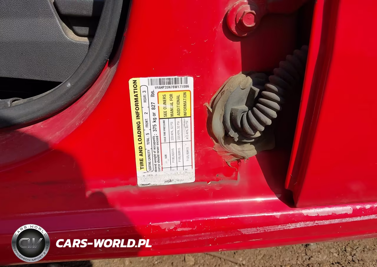 2008 Ford Focus Se-Ses VIN:1FAHP35N78W171086 - 18