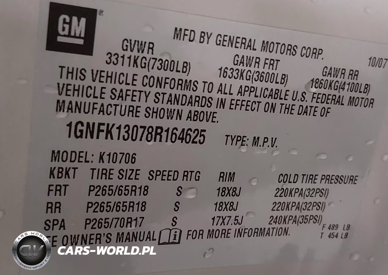 2008 Chevrolet Tahoe Lt VIN:1GNFK13078R164625 - 9
