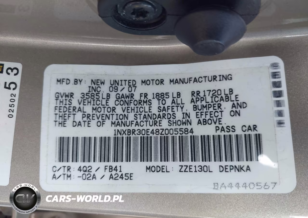 2008 Toyota Corolla Le VIN:1NXBR30E48Z005584 - 9