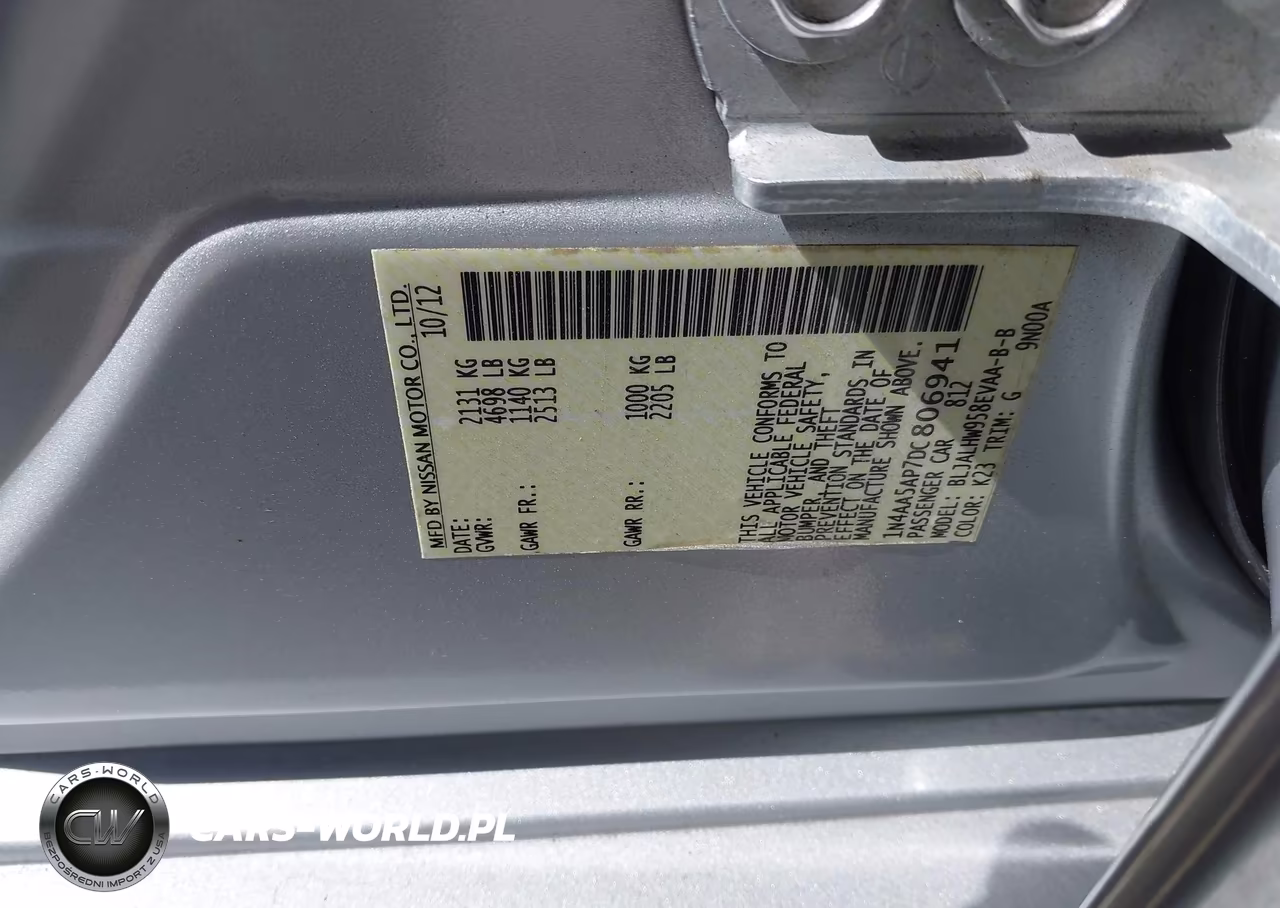 2013 Nissan Maxima 3.5 Sv VIN:1N4AA5AP7DC806941 - 9