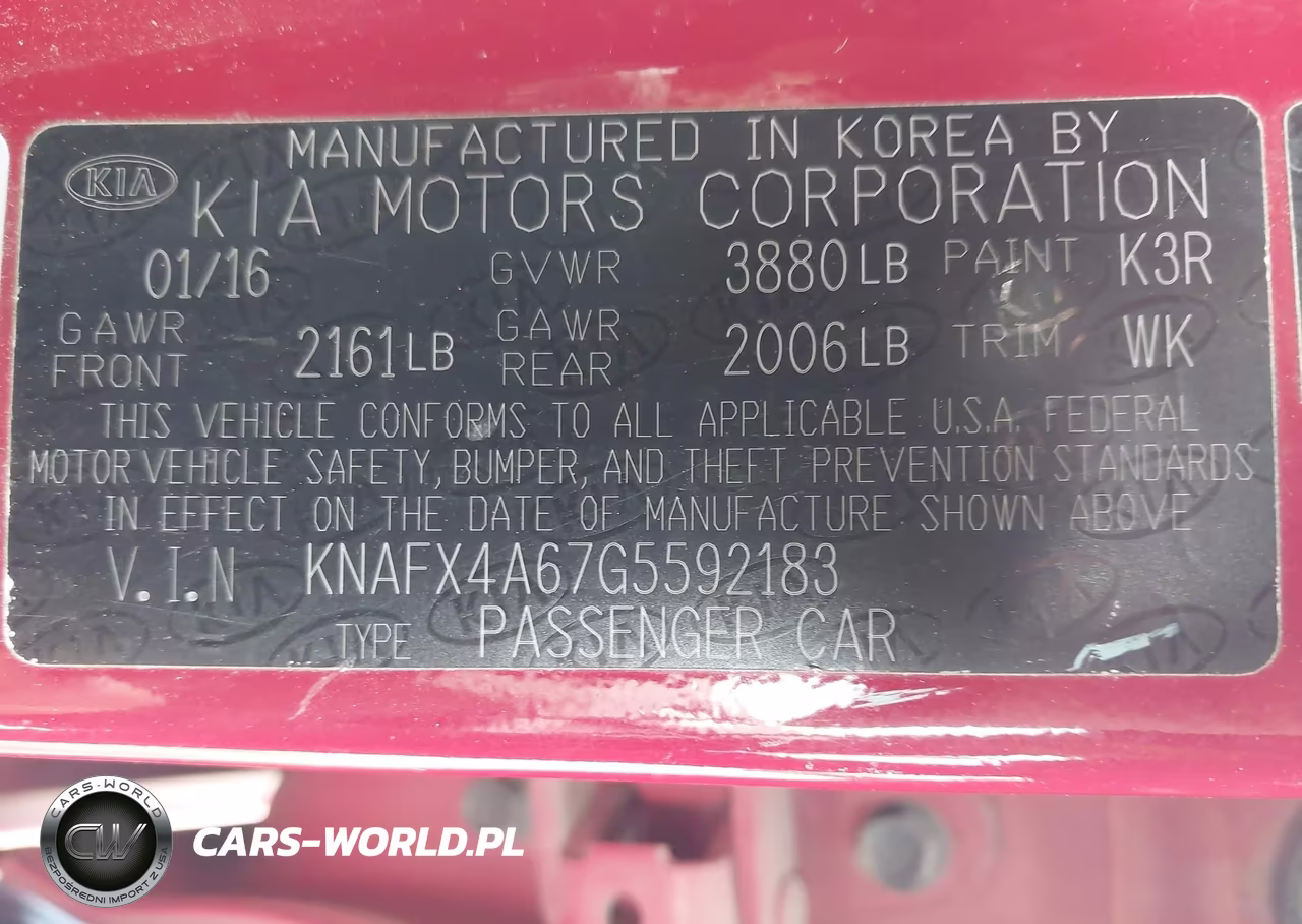 2016 Kia Forte Lx VIN:KNAFX4A67G5592183 - 9
