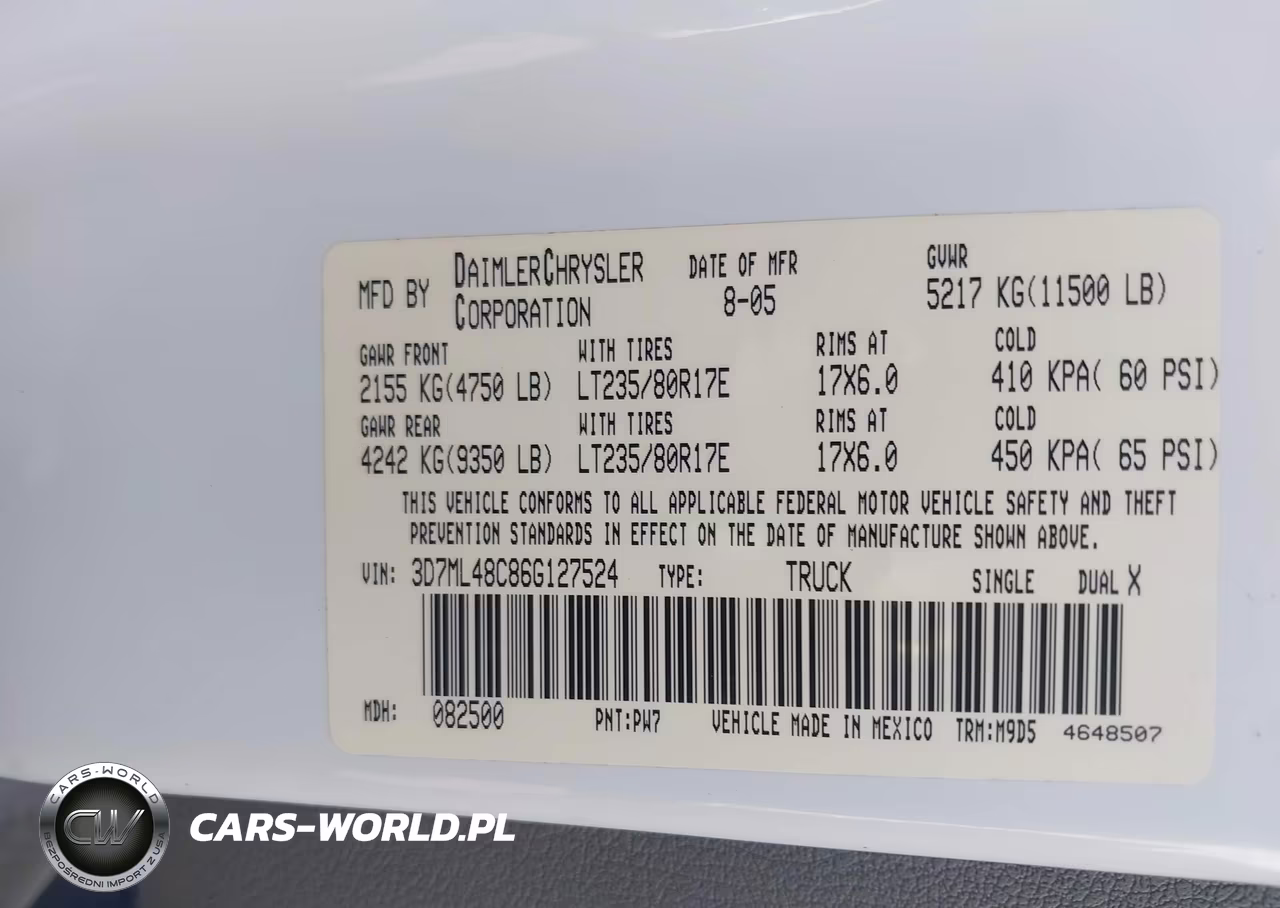 2006 Dodge Ram 3500 Slt-Sport VIN:3D7ML48C86G127524 - 8