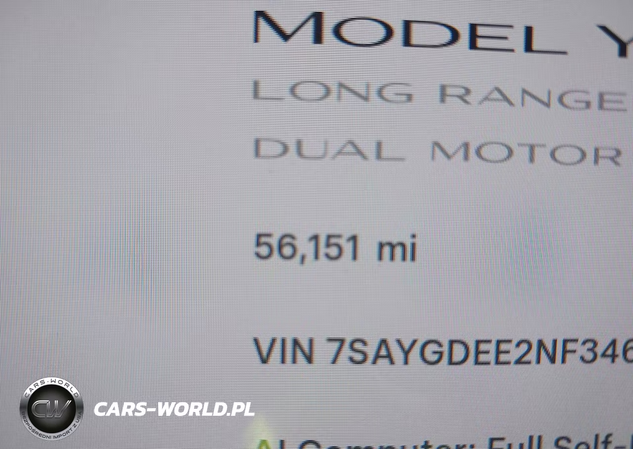 2022 Tesla Model Y Long Range Dual Motor All-Wheel Drive VIN:7SAYGDEE2NF346301 - 16