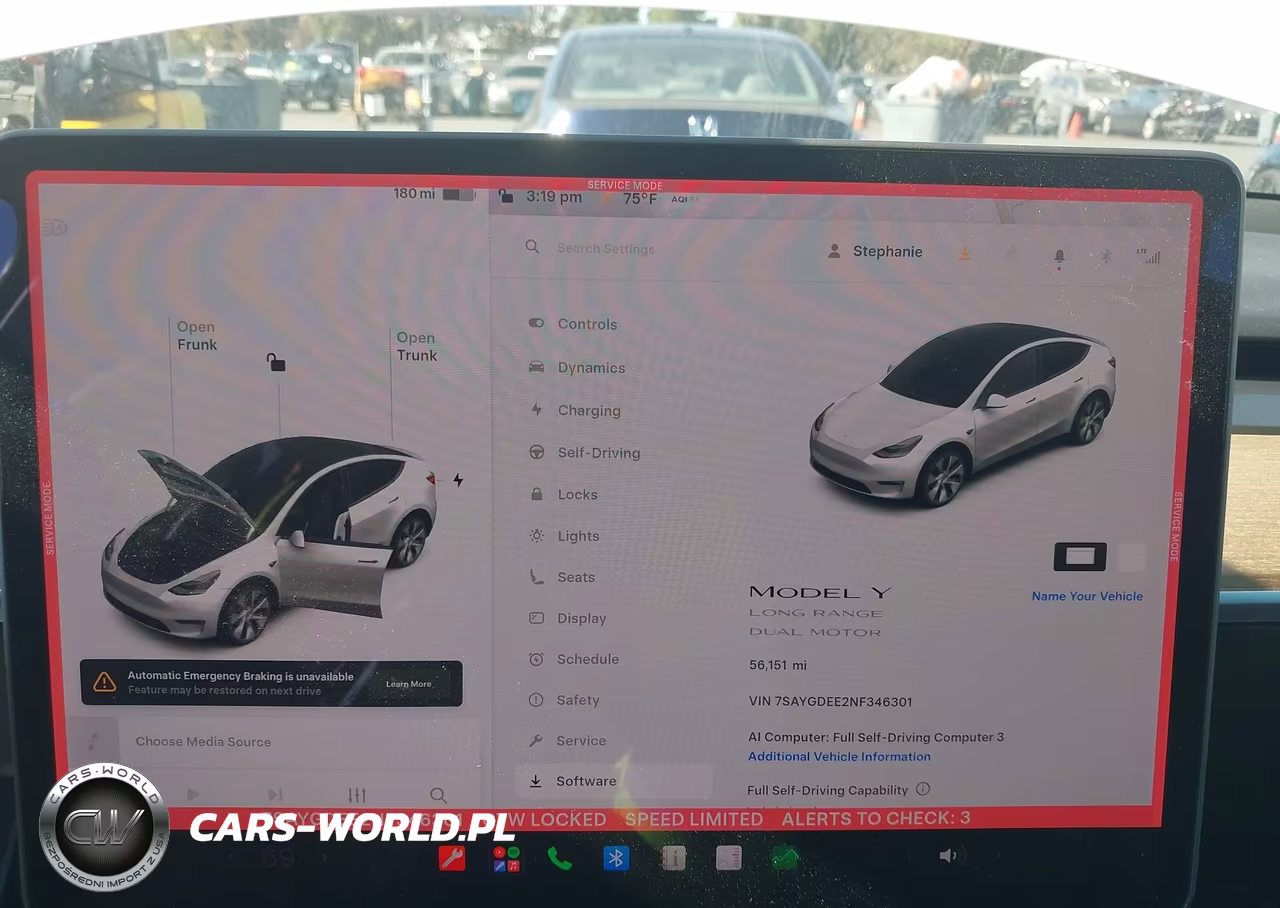 2022 Tesla Model Y Long Range Dual Motor All-Wheel Drive VIN:7SAYGDEE2NF346301 - 19