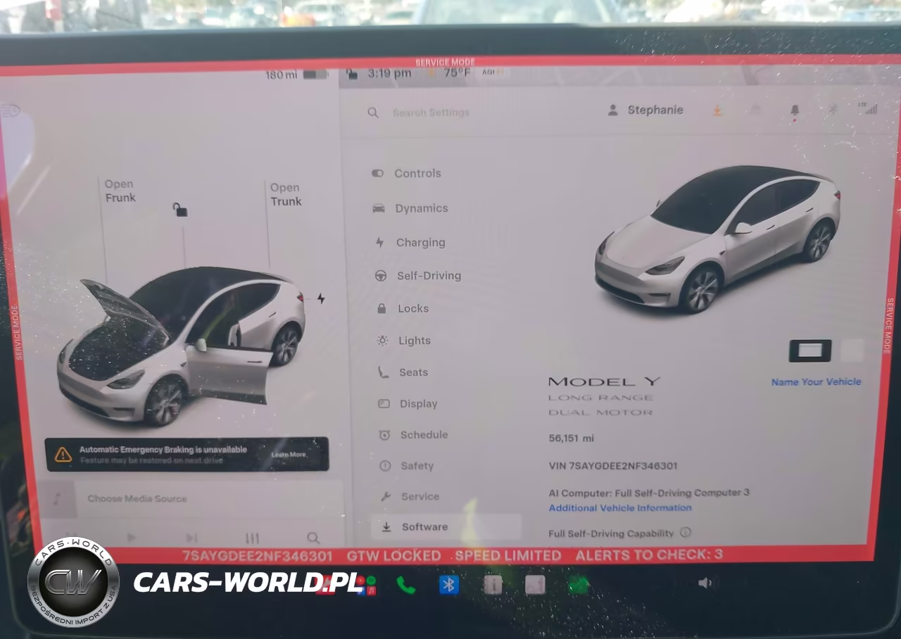 2022 Tesla Model Y Long Range Dual Motor All-Wheel Drive VIN:7SAYGDEE2NF346301 - 7