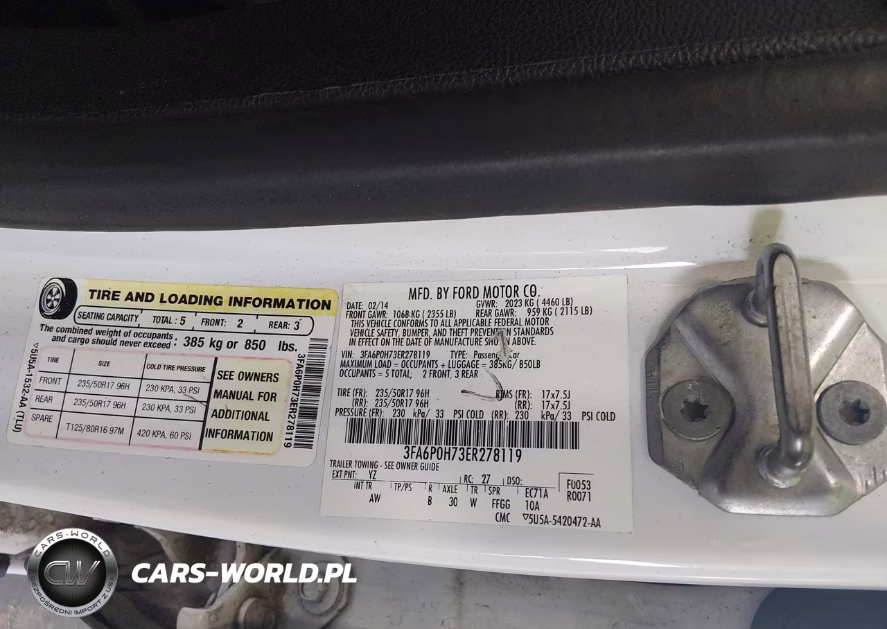 2014 Ford Fusion Se VIN:3FA6P0H73ER278119 - 9