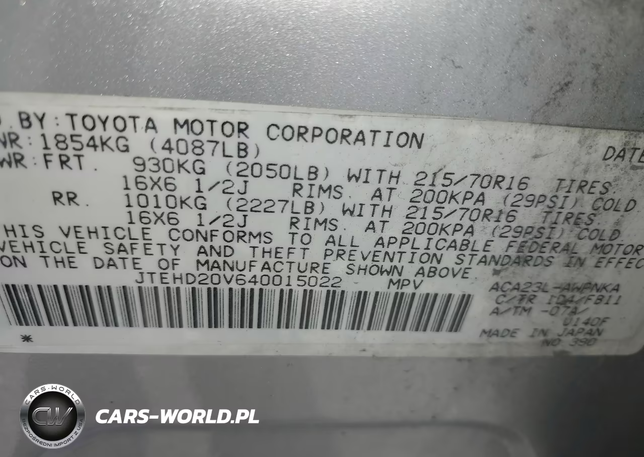 2004 Toyota Rav4 VIN:JTEHD20V640015022 - 9