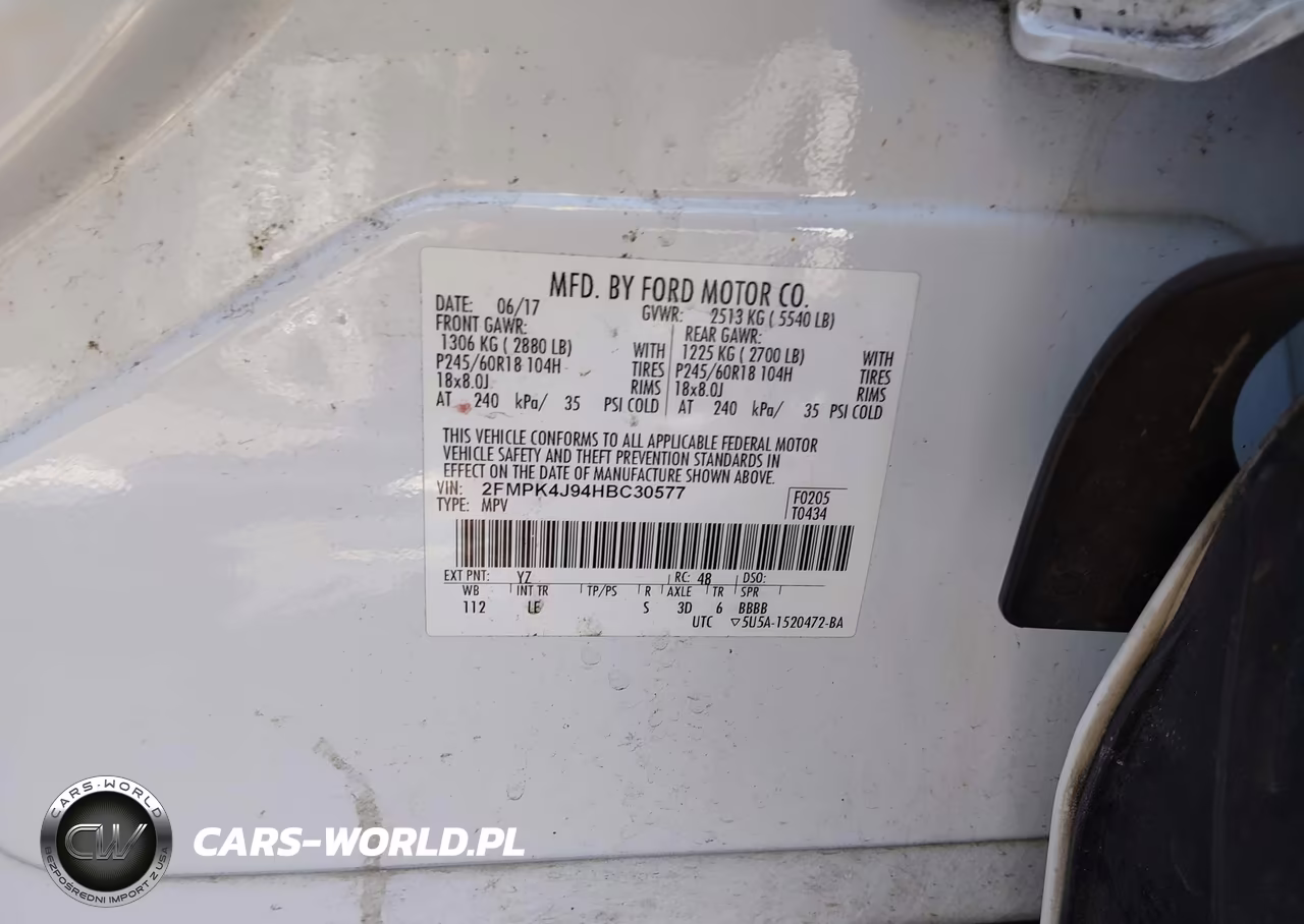 2017 Ford Edge Sel VIN:2FMPK4J94HBC30577 - 9