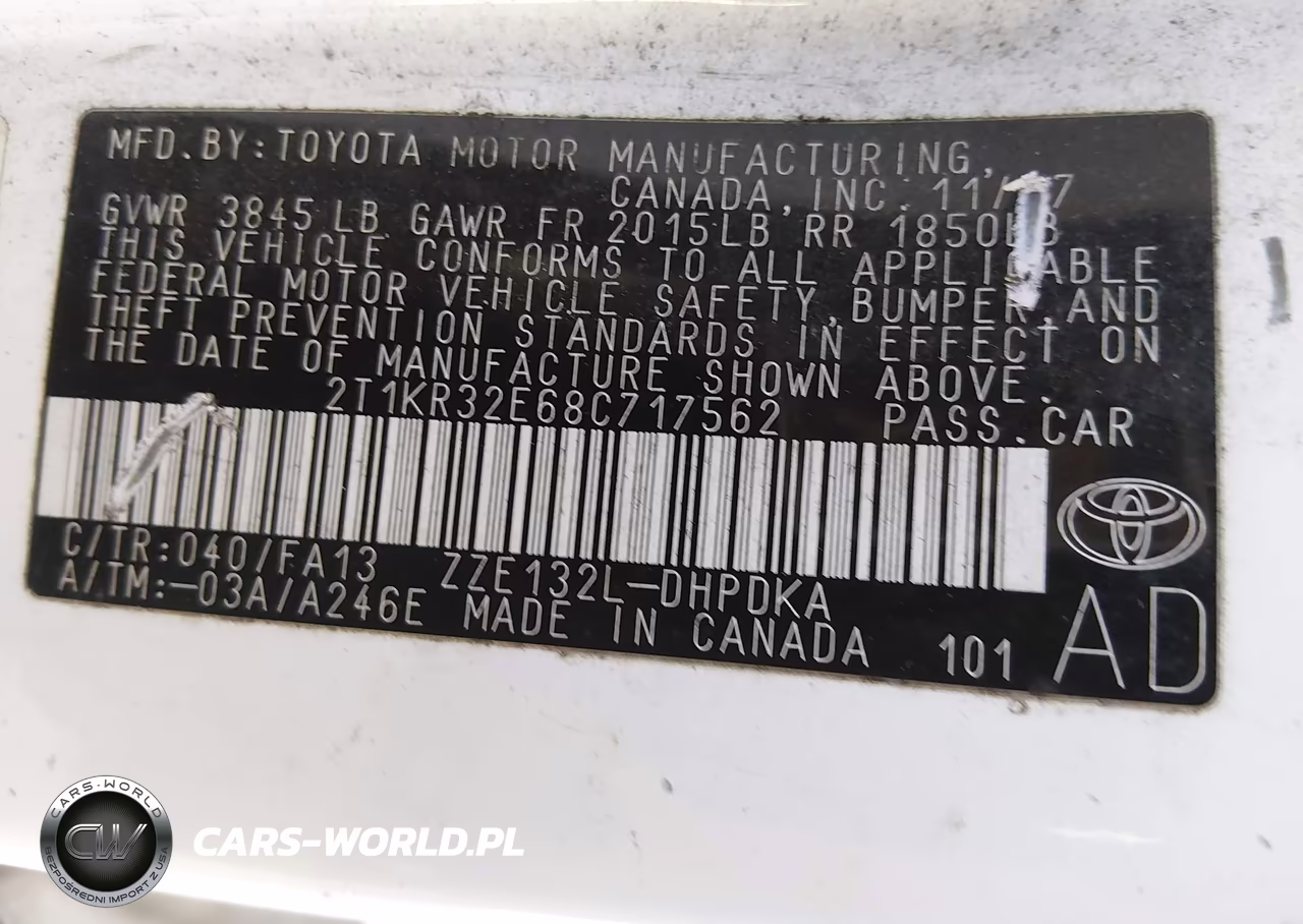 2008 Toyota Matrix VIN:2T1KR32E68C717562 - 9