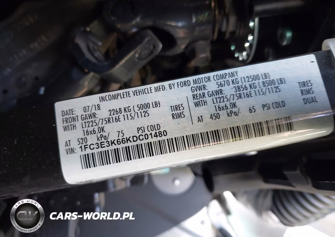 2019 Ford E-350 Stripped VIN:1FC3E3K66KDC01480 - 9