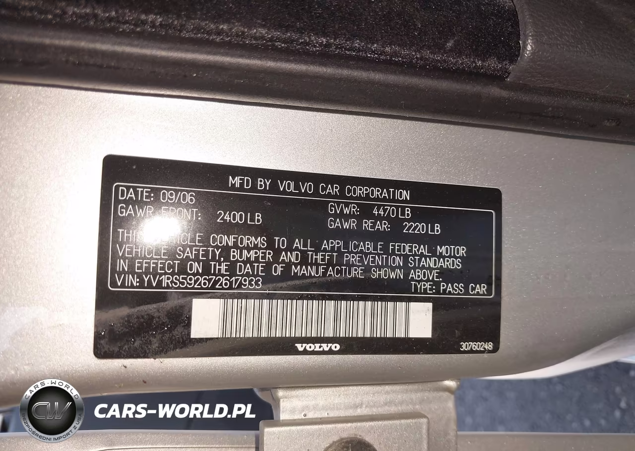 2007 Volvo S60 2.5T VIN:YV1RS592672617933 - 9