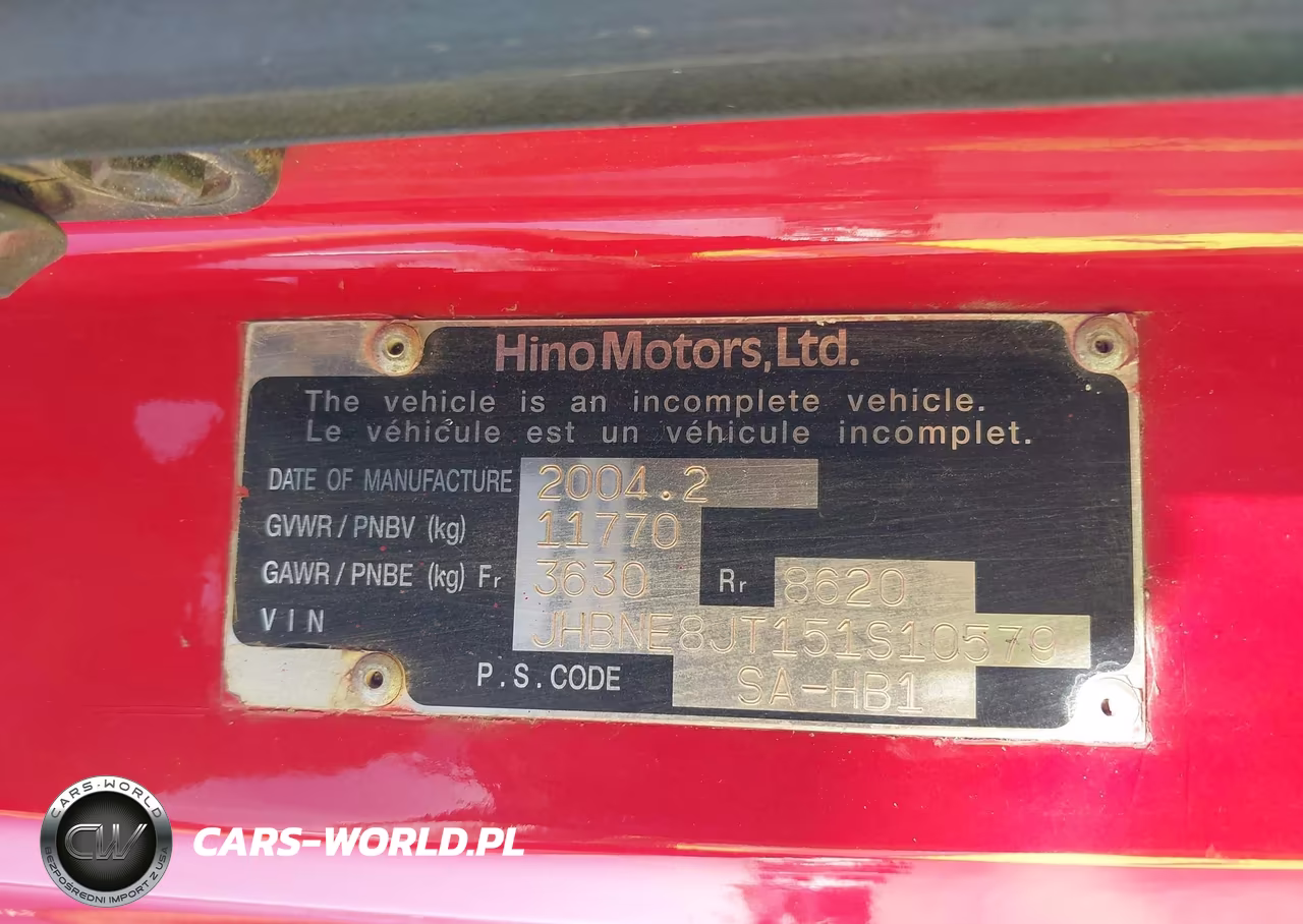 2005 Hino Hino 268 VIN:JHBNE8JT151S10579 - 8