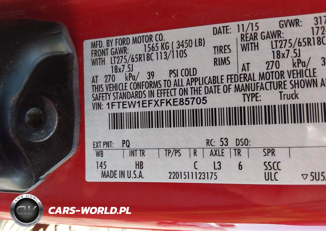 2015 Ford F-150 Lariat VIN:1FTEW1EFXFKE85705 - 9