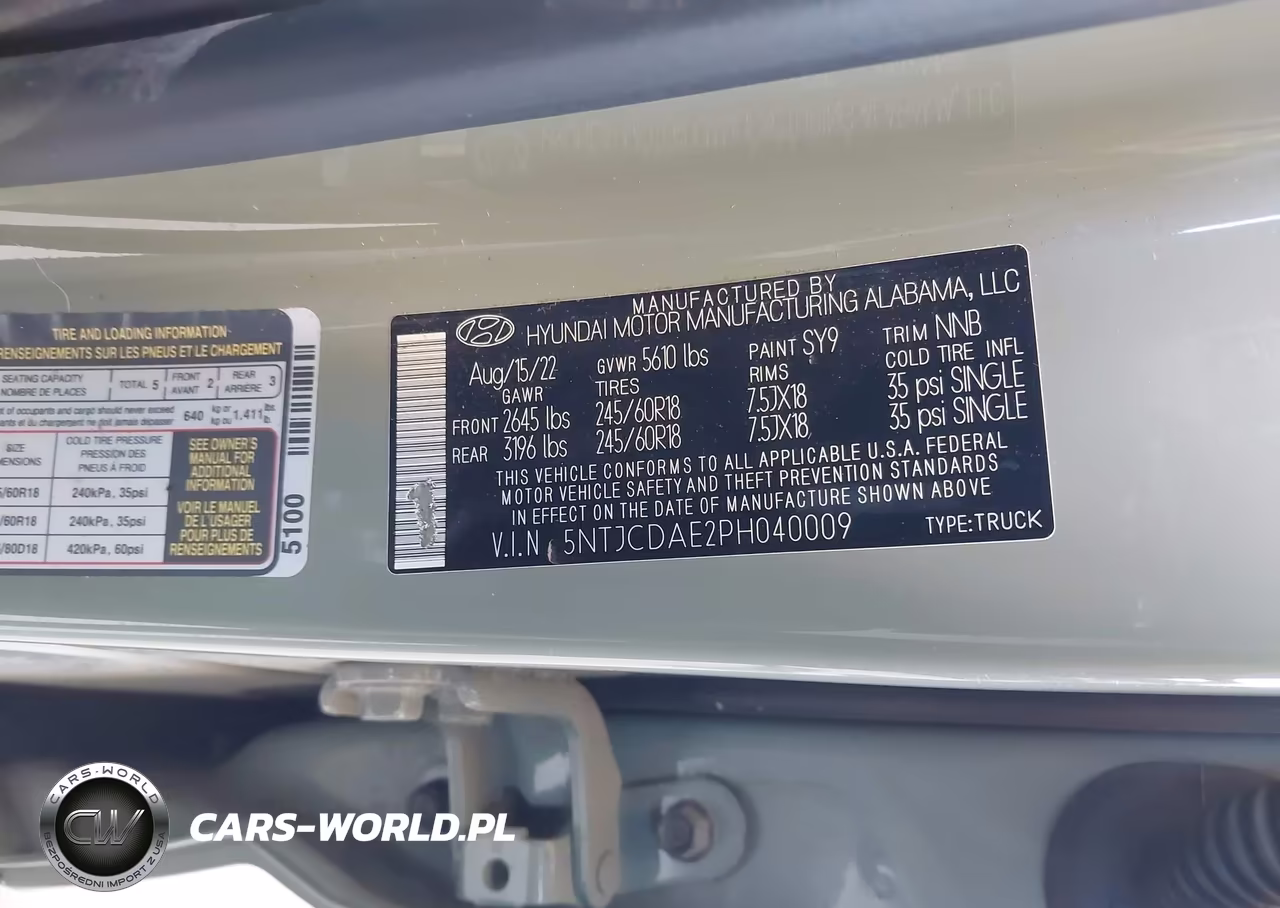 2023 Hyundai Santa Cruz Sel VIN:5NTJCDAE2PH040009 - 9