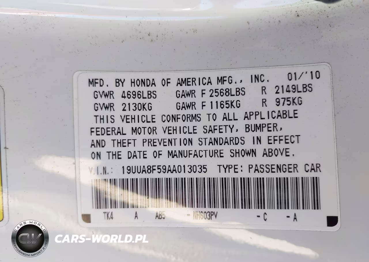 2010 Acura Tl 3.5 VIN:19UUA8F59AA013035 - 9