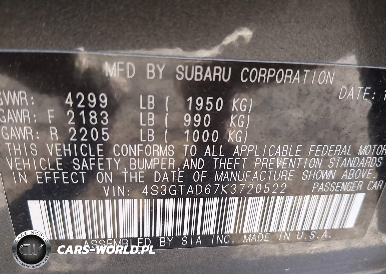 2019 Subaru Impreza 2.0I Premium VIN:4S3GTAD67K3720522 - 9