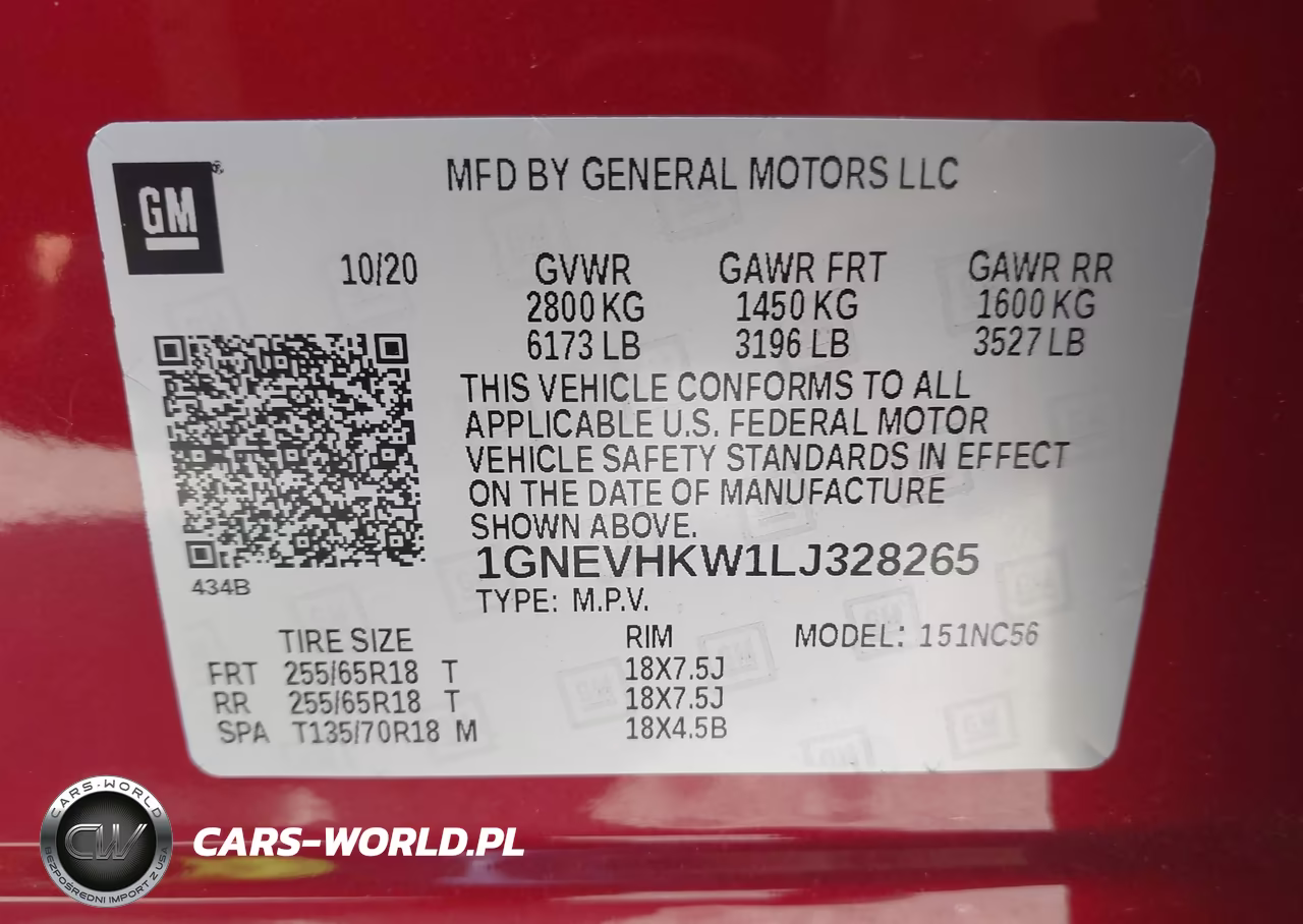 2020 Chevrolet Traverse Lt VIN:1GNEVHKW1LJ328265 - 9