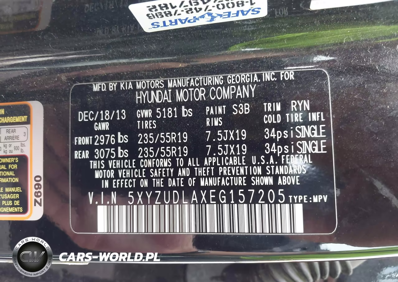2014 Hyundai Santa Fe Sport 2.0L Turbo VIN:5XYZUDLAXEG157205 - 9