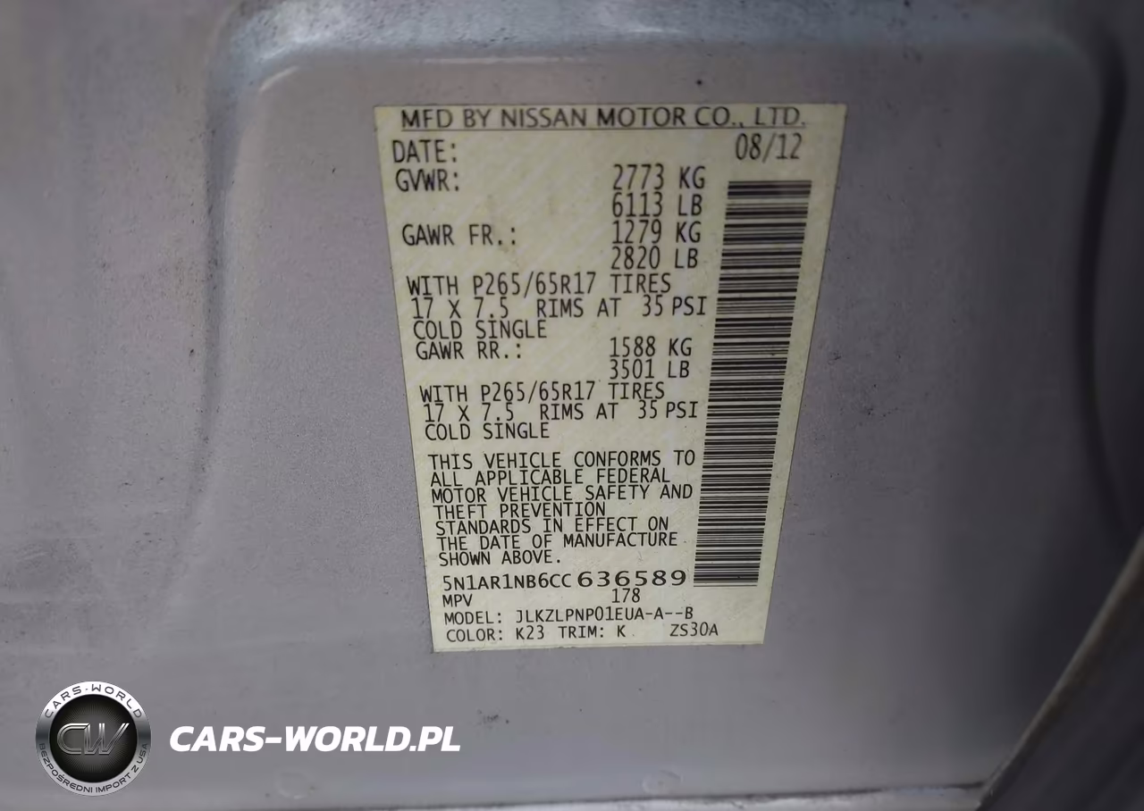 2012 Nissan Pathfinder Silver VIN:5N1AR1NB6CC636589 - 9