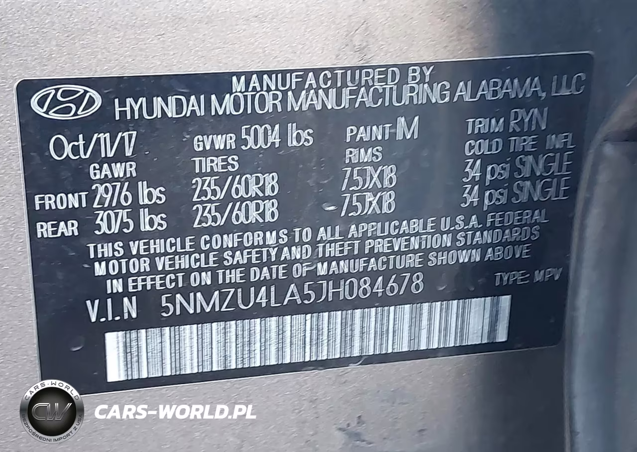 2018 Hyundai Santa Fe Sport 2.0T VIN:5NMZU4LA5JH084678 - 9