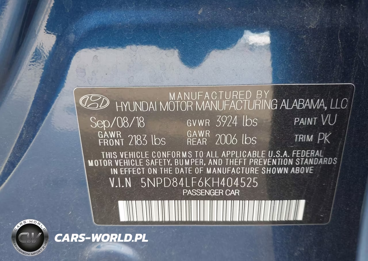 2019 Hyundai Elantra Sel VIN:5NPD84LF6KH404525 - 9