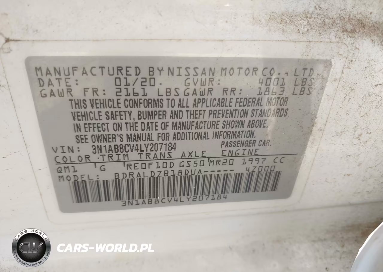 2020 Nissan Sentra Sv Xtronic Cvt VIN:3N1AB8CV4LY207184 - 9