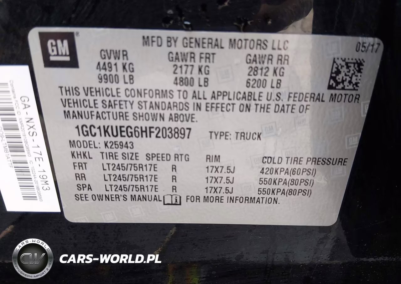 2017 Chevrolet Silverado 2500Hd Wt VIN:1GC1KUEG6HF203897 - 9