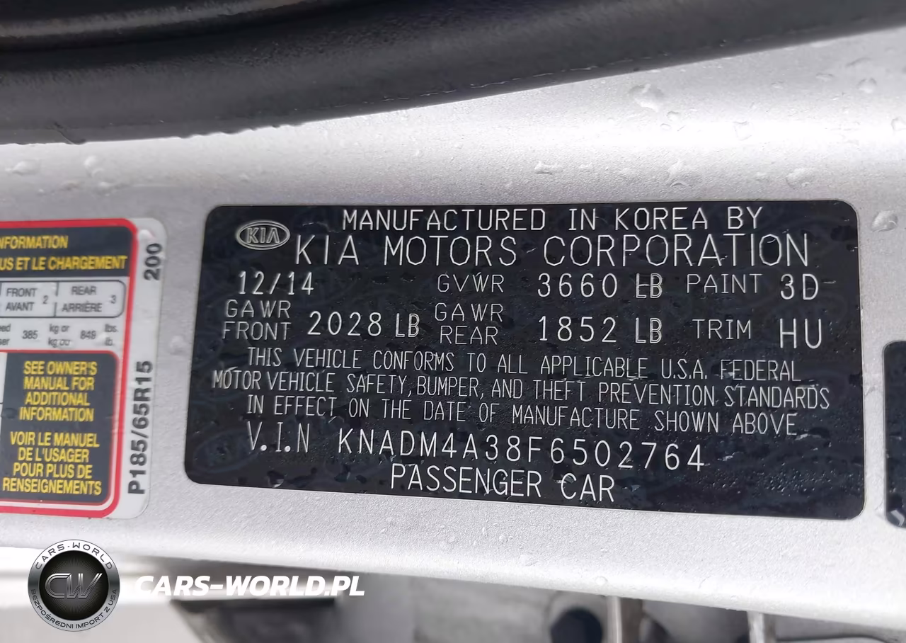 2015 Kia Rio Lx VIN:KNADM4A38F6502764 - 9