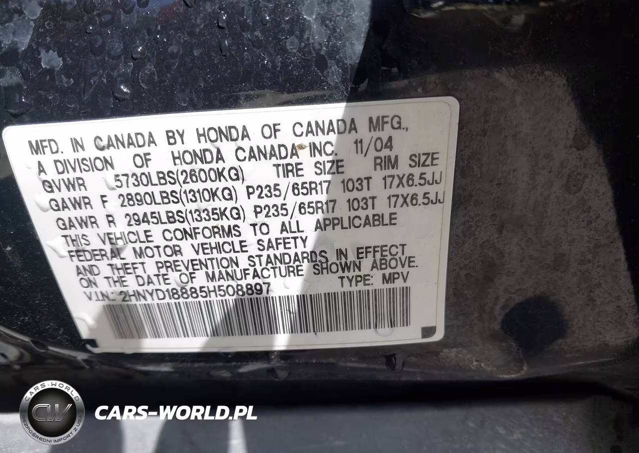2005 Acura Mdx VIN:2HNYD18885H508897 - 9
