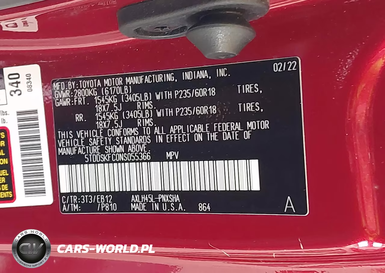 2022 Toyota Sienna Xse VIN:5TDDSKFC0NS055366 - 9