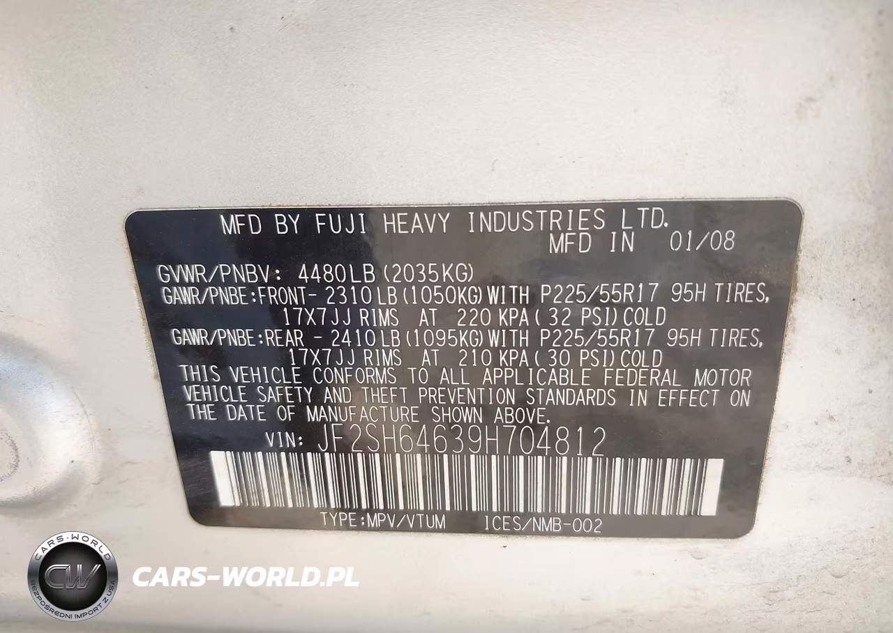 2009 Subaru Forester 2.5X L.l. Bean Edition VIN:JF2SH64639H704812 - 9