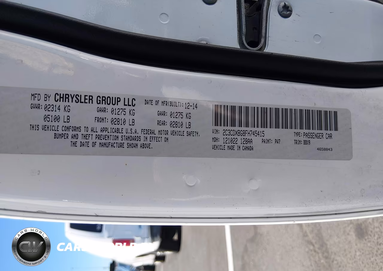 2015 Dodge Charger Se VIN:2C3CDXBG8FH745415 - 17
