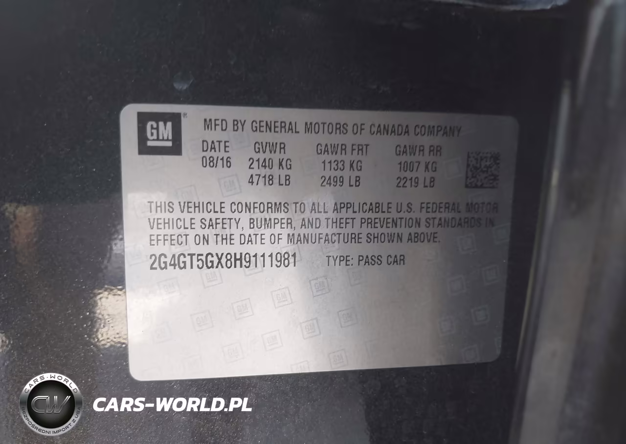 2017 Buick Regal Turbo Gs VIN:2G4GT5GX8H9111981 - 9