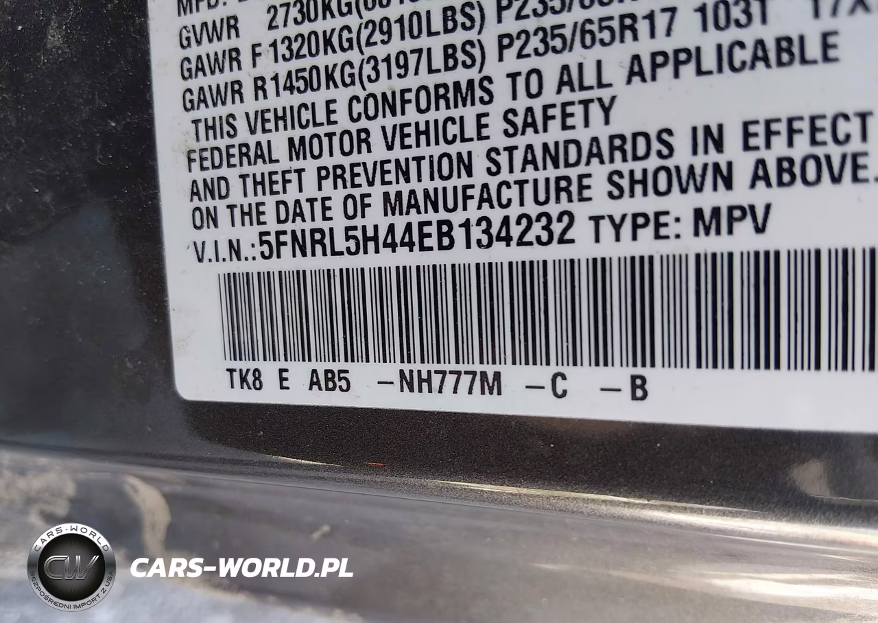 2014 Honda Odyssey Ex VIN:5FNRL5H44EB134232 - 9