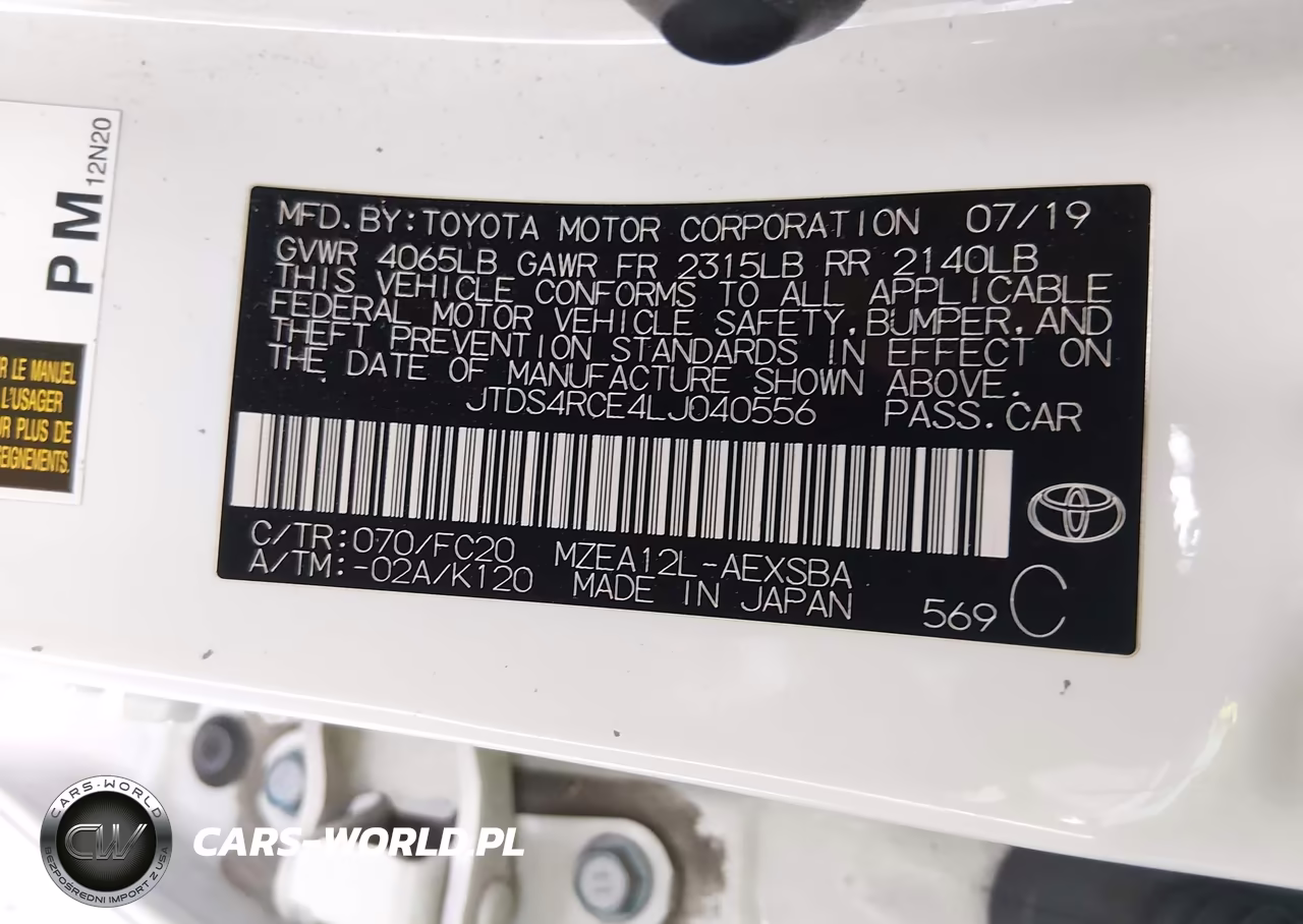 2020 Toyota Corolla Se VIN:JTDS4RCE4LJ040556 - 9