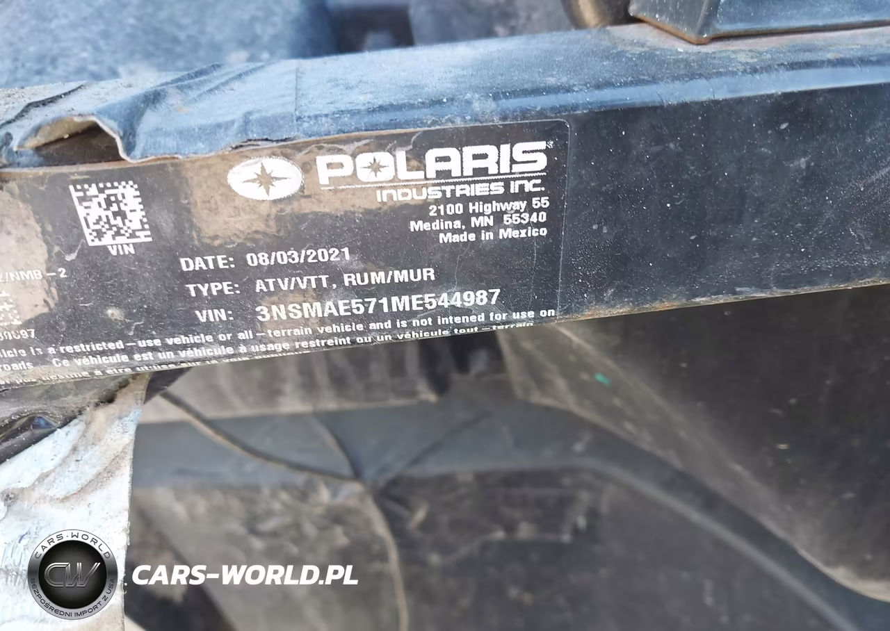 2021 Polaris Ranger 570 Utility Vehicle VIN:3NSMAE571ME544987 - 10