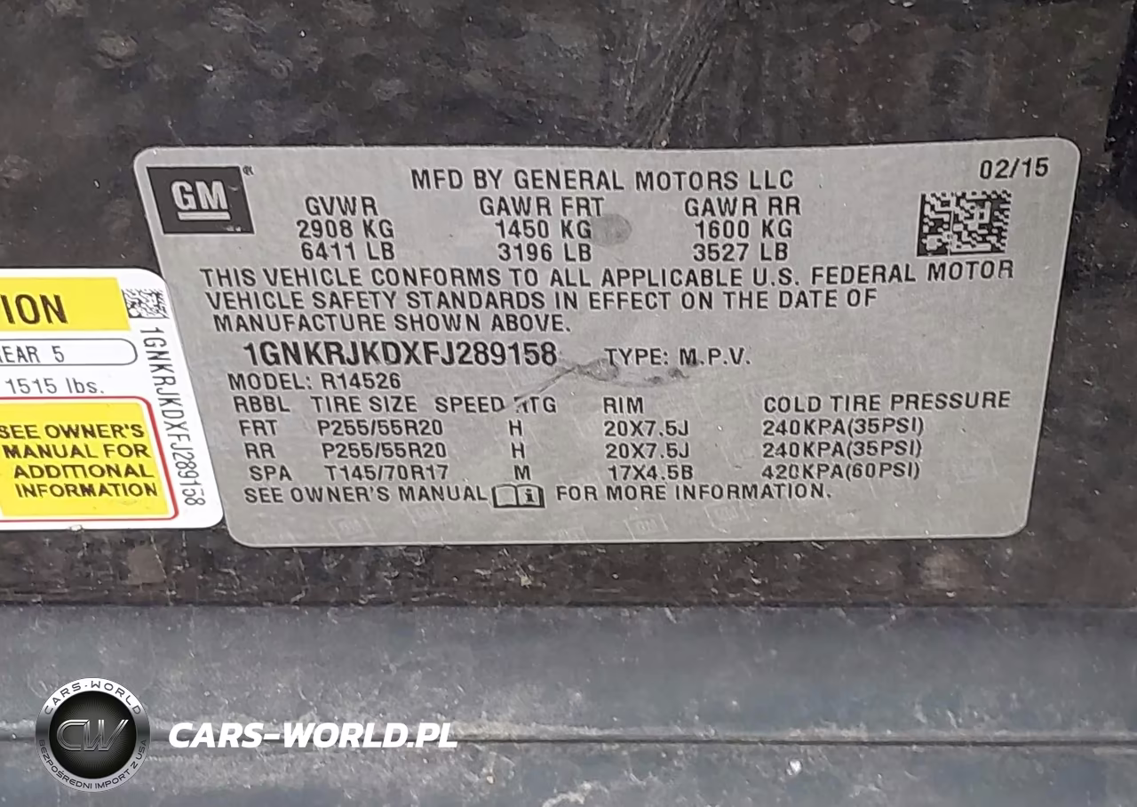 2015 Chevrolet Traverse Ltz VIN:1GNKRJKDXFJ289158 - 9