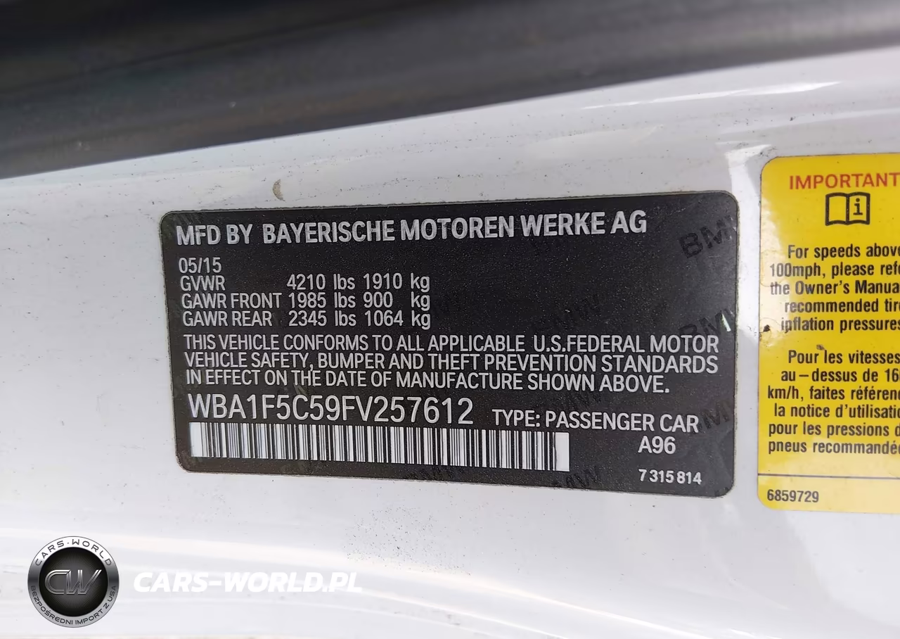 2015 BMW 228I VIN:WBA1F5C59FV257612 - 9