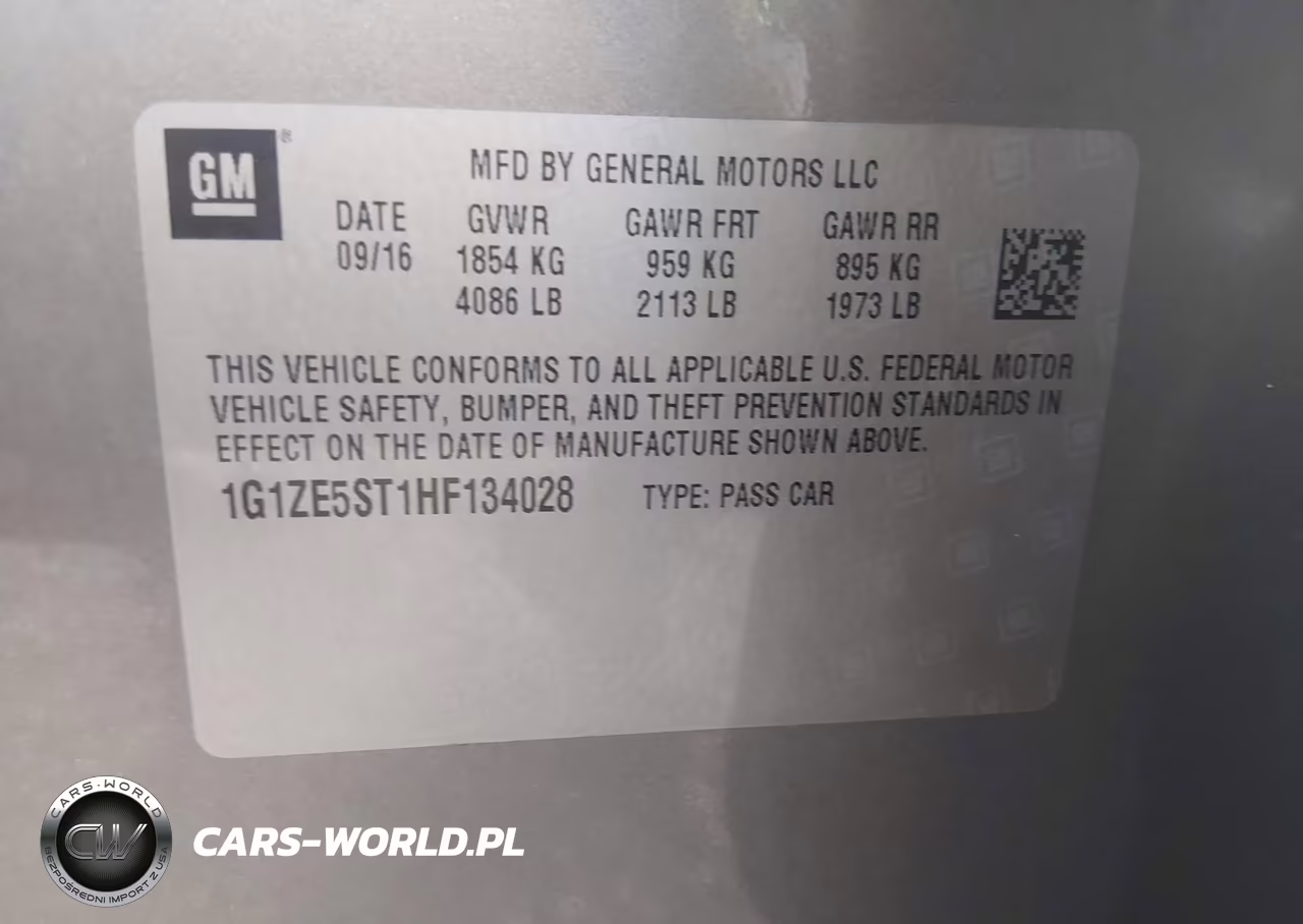 2017 Chevrolet Malibu 1Lt VIN:1G1ZE5ST1HF134028 - 9