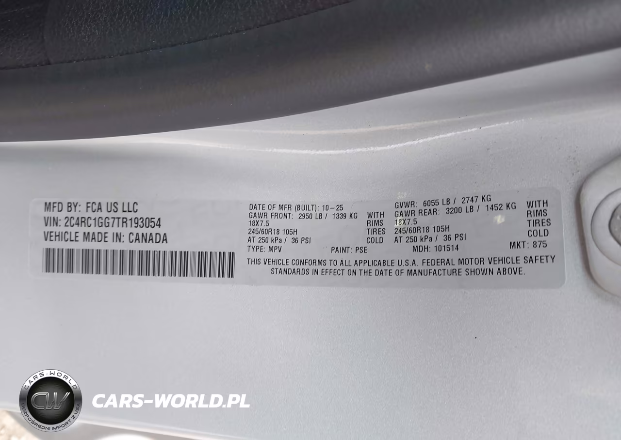 2026 Chrysler Pacifica Limited VIN:2C4RC1GG7TR193054 - 9