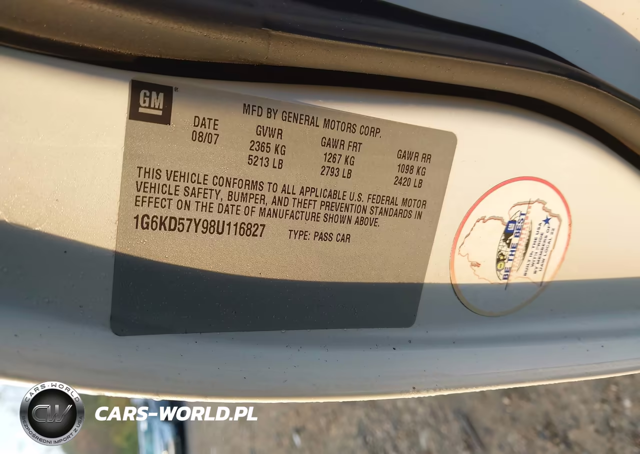 2008 Cadillac Dts 1Sb VIN:1G6KD57Y98U116827 - 9